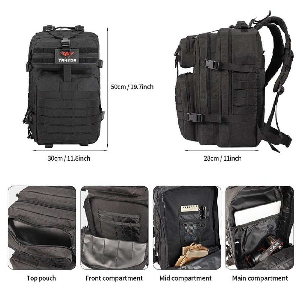 42L Tactical Backpack Bag with USA Patch - Skies The Limit Store LLC