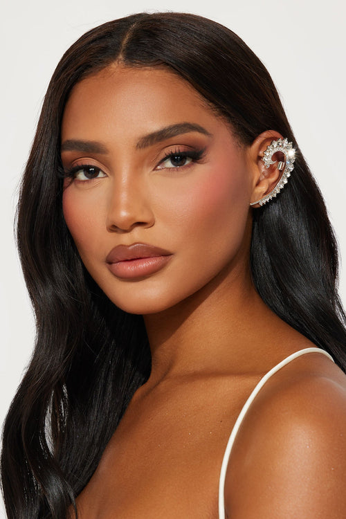 "Bling All About Silver Ear Cuff - Statement Jewelry for Every Occasion" - Skies The Limit Store LLC