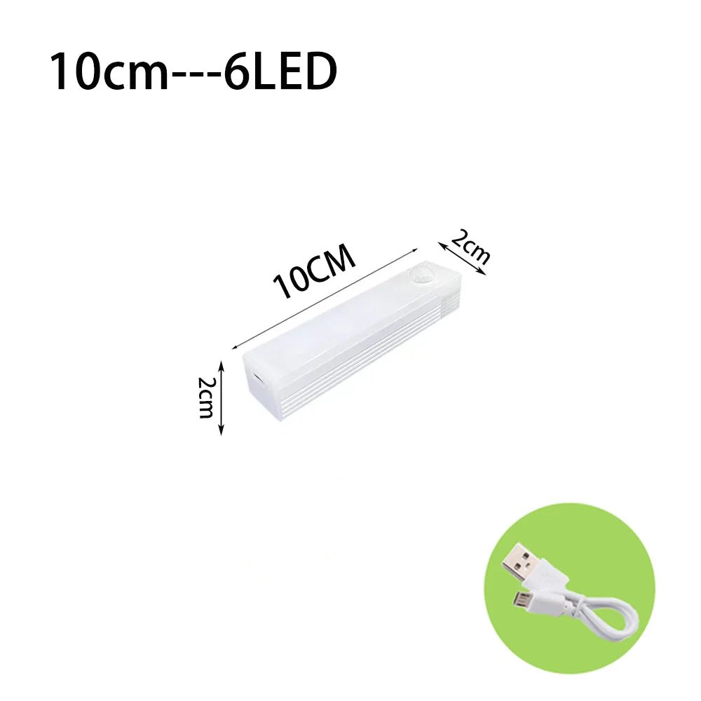 LED Motion Sensor Light Wireless LED Night Light Type C Rechargeable Light Cabinet Wardrobe Lamp Staircase Backlight For Kitchen - Skies The Limit Store LLC