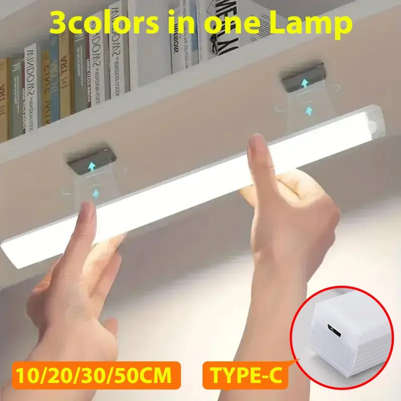 LED Motion Sensor Light Wireless LED Night Light Type C Rechargeable Light Cabinet Wardrobe Lamp Staircase Backlight For Kitchen - Skies The Limit Store LLC