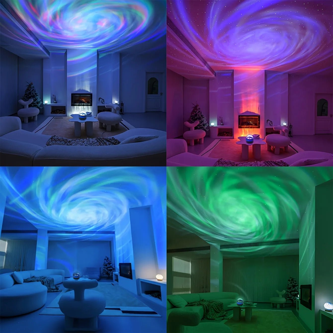LED NightLights Galaxy Projector Remote Control 5V USB Rechargeable Starry Sky Lamp DMX Sound Active 7 Modes for Kids Room Decor - Skies The Limit Store LLC