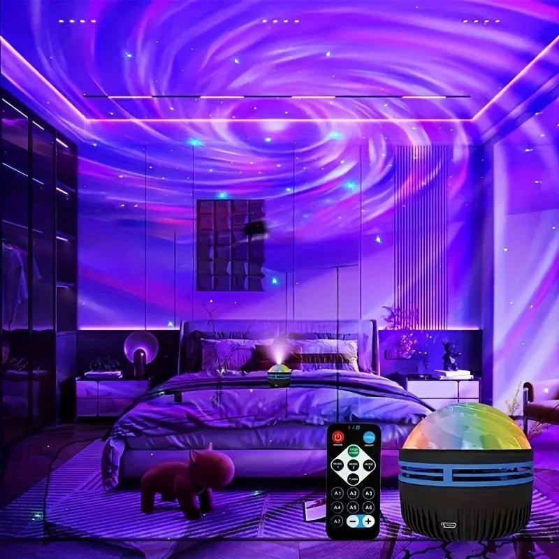 LED NightLights Galaxy Projector Remote Control 5V USB Rechargeable Starry Sky Lamp DMX Sound Active 7 Modes for Kids Room Decor - Skies The Limit Store LLC