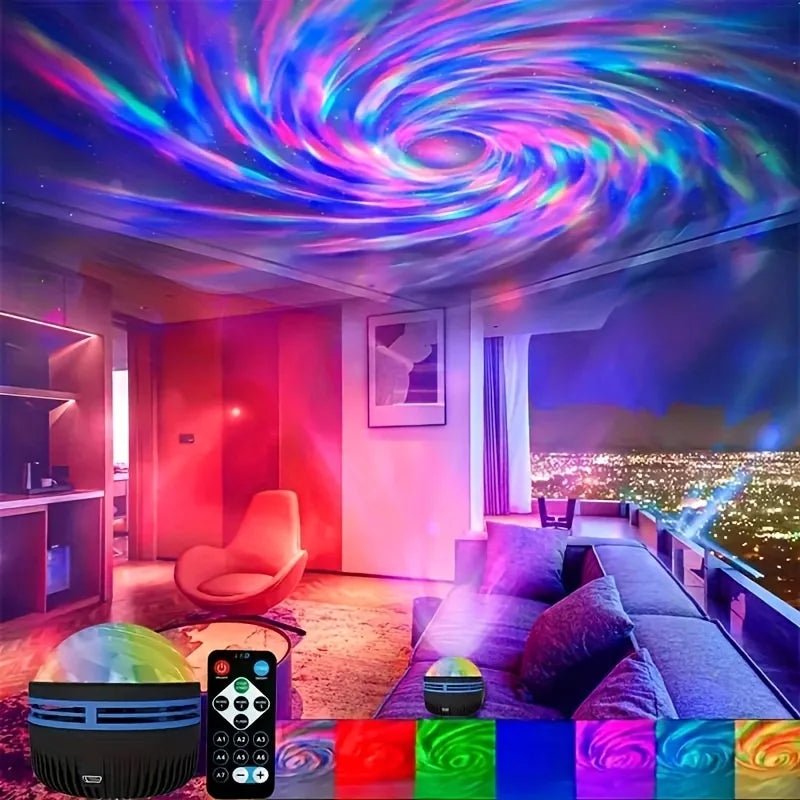 LED NightLights Galaxy Projector Remote Control 5V USB Rechargeable Starry Sky Lamp DMX Sound Active 7 Modes for Kids Room Decor - Skies The Limit Store LLC
