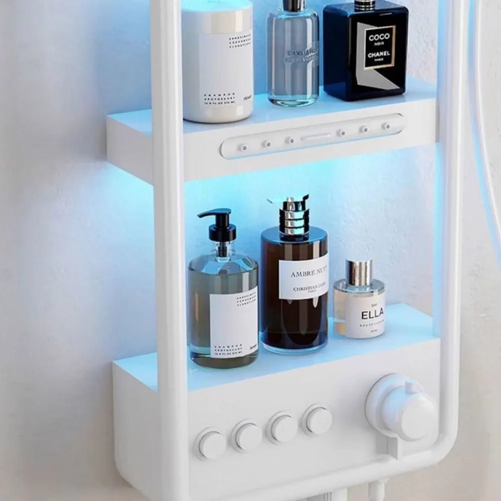 Luxury Smart Bathroom Fuacet Shower System LED Digital Display Thermostatic Mixer Shower Panel SPA Massage Back Spray Shower Set - Skies The Limit Store LLC