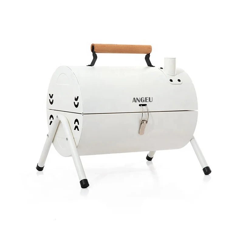 New Custom Metal Black Green Burning Smokeless Korean Portable Camping Outdoor Charcoal Barbecue BBQ Grills - Skies The Limit Store LLC