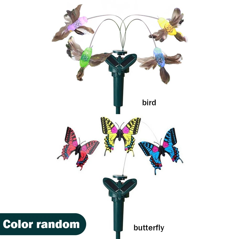 Solar Flying Humming Bird Indoor Outdoor Dancing Fluttering Butterflies Waterproof Creative Craft Atmosphere for Home Walkways - Skies The Limit Store LLC