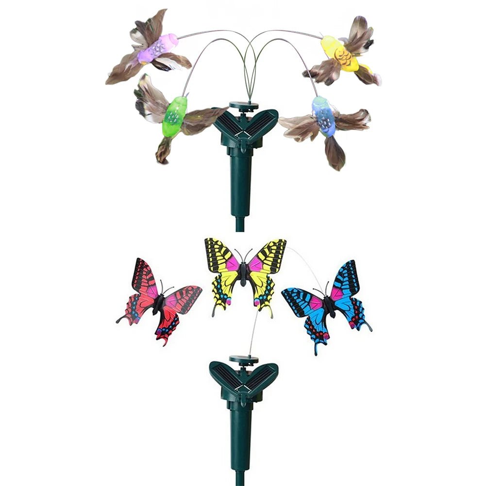Solar Flying Humming Bird Indoor Outdoor Dancing Fluttering Butterflies Waterproof Creative Craft Atmosphere for Home Walkways - Skies The Limit Store LLC