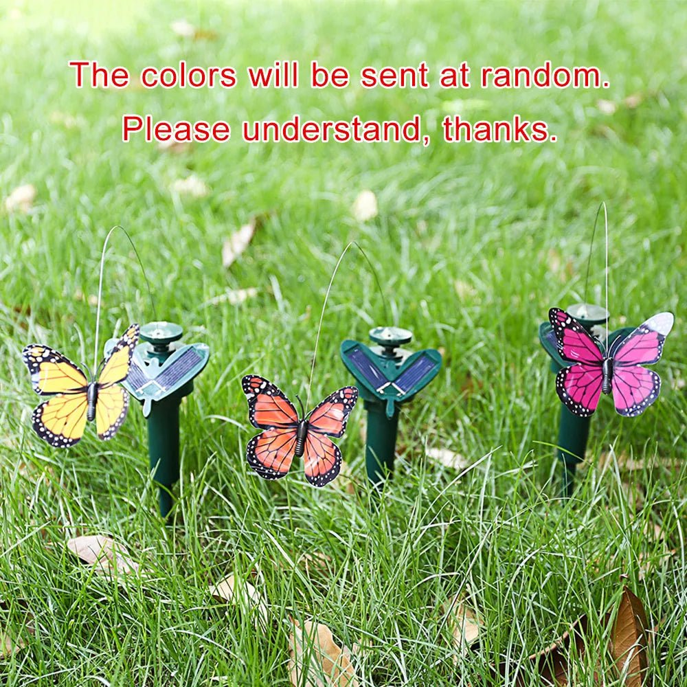 Solar Powered Dancing Fluttering Butterflies Flying Humming Bird Garden Yard Decoration Simulated Butterfly Humming Bird Toys - Skies The Limit Store LLC