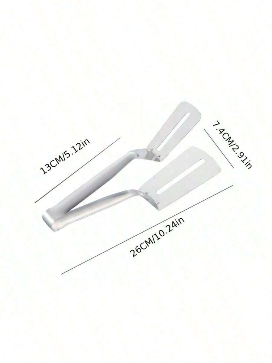 Stainless Steel Fish Turner & Food Tongs - Multi - Use Kitchen Tool For Frying, Grilling & Serving - Skies The Limit Store LLC